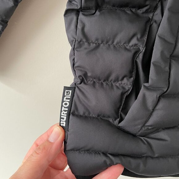 BURTON Puffer Jacket Full Zip Reversible Snowboard Black Medium - Picture 6 of 10